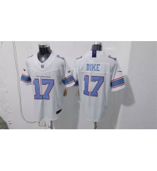 Men Tennessee Titans 17 Chimere Dike White 2026 F U S E Vapor Limited Stitched Football Jersey Men Tennessee Titans 17 Chimere Dike White 2026 F U S E Vapor Limited Stitched Football Jersey