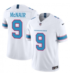 Men Tennessee Titans 9 Steve McNair White 2026 F U S E Vapor Limited Stitched Football Jersey Men Tennessee Titans 9 Steve McNair White 2026 F U S E Vapor Limited Stitched Football Jersey