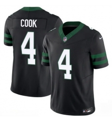 Men New York Jets 4 Brady Cook Black 2025 F U S E  Vapor Untouchable Limited Stitched Jersey