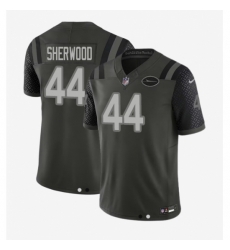 Men's New York Jets #44 Sherwood Black Rivalries Collection Jersey Men's New York Jets #44 Sherwood Black Rivalries Collection Jersey