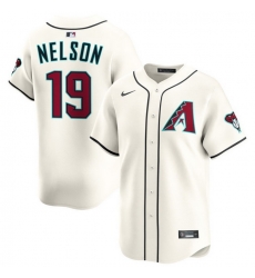 Men Arizona Diamondbacks Nike Home Limited Jersey Cream Nelson Ryne 19 Men Arizona Diamondbacks Nike Home Limited Jersey Cream Nelson Ryne 19