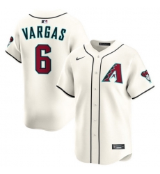 Men Arizona Diamondbacks Nike Home Limited Jersey Cream Vargas Ildemaro 6 Men Arizona Diamondbacks Nike Home Limited Jersey Cream Vargas Ildemaro 6