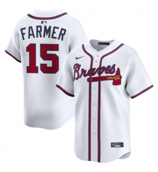Men Atlanta Braves Nike Alternate Limited Jersey White Farmer Kyle 15 Men Atlanta Braves Nike Alternate Limited Jersey White Farmer Kyle 15