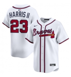 Men Atlanta Braves Nike Alternate Limited Jersey White Harris II Michael 23 Men Atlanta Braves Nike Alternate Limited Jersey White Harris II Michael 23
