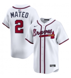 Men Atlanta Braves Nike Alternate Limited Jersey White Mateo Jorge 2 Men Atlanta Braves Nike Alternate Limited Jersey White Mateo Jorge 2