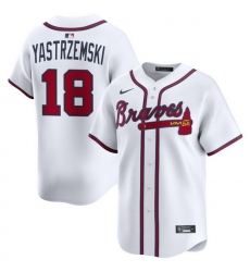 Men Atlanta Braves Nike Alternate Limited Jersey White Yastrzemski Mike 18 Men Atlanta Braves Nike Alternate Limited Jersey White Yastrzemski Mike 18