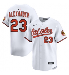 Men Baltimore Orioles Nike Home Limited Jersey White Alexander Blaze 23 Men Baltimore Orioles Nike Home Limited Jersey White Alexander Blaze 23