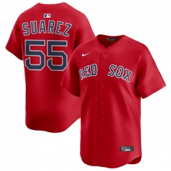 Men Boston Red Sox Nike Home Limited Jersey Red Suarez Ranger 55