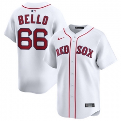 Men Boston Red Sox Nike Home Limited Jersey White Bello Brayan 66
