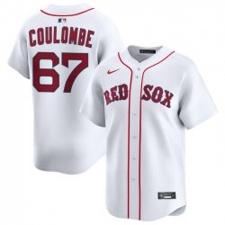 Men Boston Red Sox Nike Home Limited Jersey White Coulombe Danny 67