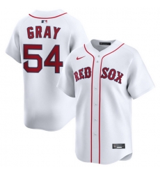 Men Boston Red Sox Nike Home Limited Jersey White Gray Sonny 54