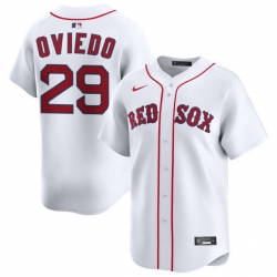 Men Boston Red Sox Nike Home Limited Jersey White Oviedo Johan 29