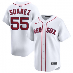 Men Boston Red Sox Nike Home Limited Jersey White Suarez Ranger 55