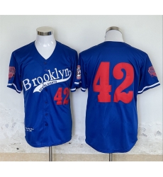 Men Brooklyn Dodgers 42 Jackie Robinson Royal Stitched Baseball Jersey Men Brooklyn Dodgers 42 Jackie Robinson Royal Stitched Baseball Jersey