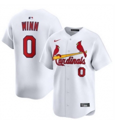 Men St Louis Cardinals 0 Masyn Winn White Home Limited Stitched Baseball Jersey Men St Louis Cardinals 0 Masyn Winn White Home Limited Stitched Baseball Jersey