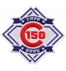 Men Chicago Cubs 150 Anniversary Patch Biaog Men Chicago Cubs 150 Anniversary Patch Biaog
