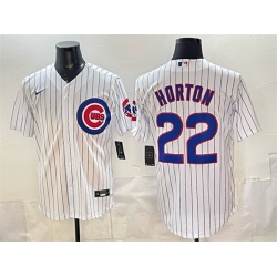 Men Chicago Cubs 22 Cade Horton White Cool Base Stitched Baseball Jersey