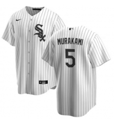 Men Chicago White Sox #5 Munetaka Murakami White 2025 Home Limited Stitched Baseball Jersey Men Chicago White Sox #5 Munetaka Murakami White 2025 Home Limited Stitched Baseball Jersey