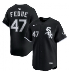Men Chicago White Sox Nike Black Alternate Limited Jersey Fedde Erick 47 Men Chicago White Sox Nike Black Alternate Limited Jersey Fedde Erick 47