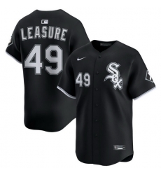 Men Chicago White Sox Nike Black Alternate Limited Jersey Leasure Jordan 49 Men Chicago White Sox Nike Black Alternate Limited Jersey Leasure Jordan 49