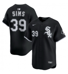 Men Chicago White Sox Nike Black Alternate Limited Jersey Sims Lucas 39 Men Chicago White Sox Nike Black Alternate Limited Jersey Sims Lucas 39