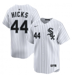 Men Chicago White Sox Nike Home Limited Jersey White Hicks Jordan 44 Men Chicago White Sox Nike Home Limited Jersey White Hicks Jordan 44