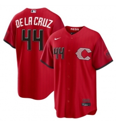 Men Cincinnati Reds 44 Elly De La Cruz Red 2026 City Connect Stadium Stitched Baseball Jersey Men Cincinnati Reds 44 Elly De La Cruz Red 2026 City Connect Stadium Stitched Baseball Jersey