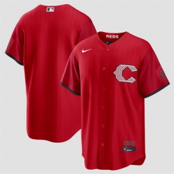 Men Cincinnati Reds Blank Red 2026 City Connect Stadium Stitched Baseball Jersey
