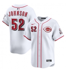 Men Cincinnati Reds Nike White Home Limited Custom Jersey Johnson Pierce 52 Men Cincinnati Reds Nike White Home Limited Custom Jersey Johnson Pierce 52