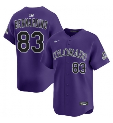 Men Colorado Rockies Nike Purple Alternate Limited Jersey Bernardino Brennan 83 Men Colorado Rockies Nike Purple Alternate Limited Jersey Bernardino Brennan 83
