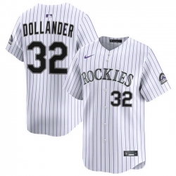 Men Colorado Rockies Nike White Alternate Limited Jersey QUINTANA 62