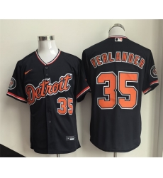 Men Detroit Tigers 35 Justin Verlander Black 2026 Cool Base Stitched Baseball Jersey Men Detroit Tigers 35 Justin Verlander Black 2026 Cool Base Stitched Baseball Jersey