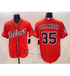 Men Detroit Tigers 35 Justin Verlander Orange 2026 Cool Base Stitched Baseball Jersey Men Detroit Tigers 35 Justin Verlander Orange 2026 Cool Base Stitched Baseball Jersey