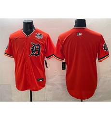 Men Detroit Tigers Blank Orange 2026 Alternate USA 250 Patch Vapor Premier Limited Stitched Baseball Jersey Men Detroit Tigers Blank Orange 2026 Alternate USA 250 Patch Vapor Premier Limited Stitched Baseball Jersey
