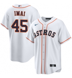 Men Houston Astros Tatsuya Imai #45 White Cool Base Stitched Home Jersey