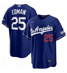 Men Los Angeles Dodgers Tommy Edman 25 Blue 2026 Gold Collection Stadium Stitched Baseball Jersey Men Los Angeles Dodgers Tommy Edman 25 Blue 2026 Gold Collection Stadium Stitched Baseball Jersey