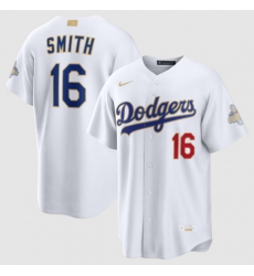 Youth Los Angeles Dodgers Will Smith Nike White 2026 Gold Collection Stadium Jersey