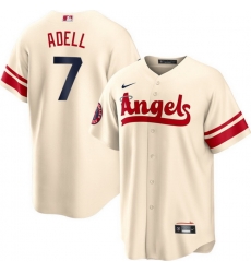 Men Los Angeles Angels Jo Adell #7 City Connect Stitched MLB Jersey Men Los Angeles Angels Jo Adell #7 City Connect Stitched MLB Jersey