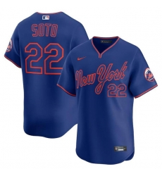 Men New York Mets 22 Juan Soto Royal 2025 Alternate Limited Stitched Baseball Jersey Men New York Mets 22 Juan Soto Royal 2025 Alternate Limited Stitched Baseball Jersey