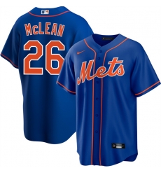 Men New York Mets 26 Nolan McLean Blue Cool Base Stitched Baseball Jersey Men New York Mets 26 Nolan McLean Blue Cool Base Stitched Baseball Jersey