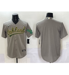Men Oakland Athletics Blank Grey Cool Base Stitched Baseball Jersey Men Oakland Athletics Blank Grey Cool Base Stitched Baseball Jersey