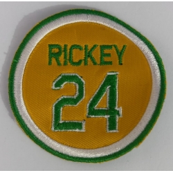 Oakland Athletics 24 Rickey Patch Biaog