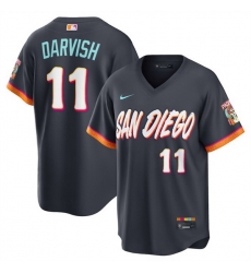 Men San Diego Padres 11 Yu Darvish Obsidian 2026 City Connect Stadium Stitched Baseball Jersey Men San Diego Padres 11 Yu Darvish Obsidian 2026 City Connect Stadium Stitched Baseball Jersey