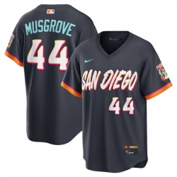Men San Diego Padres  44 Joe Musgrove Obsidian 2026 City Connect Stadium Stitched Baseball Jersey