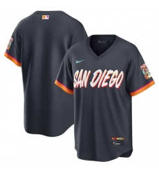 Men San Diego Padres Blank Obsidian 2026 City Connect Stadium Stitched Baseball Jersey Men San Diego Padres Blank Obsidian 2026 City Connect Stadium Stitched Baseball Jersey