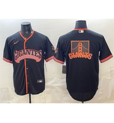Men San Francisco Giants Team Big Logo Black 2026 Alternate Stadium Stitched Baseball JerseyS Men San Francisco Giants Team Big Logo Black 2026 Alternate Stadium Stitched Baseball JerseyS