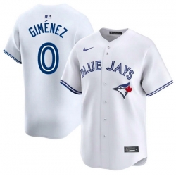 Men Toronto Blue Jays 0 Andres Gimenez Cool Base Stitched Baseball Jersey White