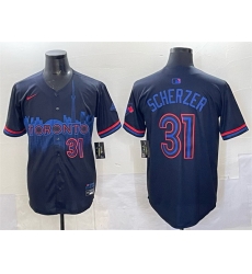 Men Toronto Blue Jays 31 Max Scherzer Navy 2024 City Connect Limited Stitched Baseball Jersey Men Toronto Blue Jays 31 Max Scherzer Navy 2024 City Connect Limited Stitched Baseball Jersey