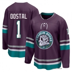 Men's Anaheim Ducks Lukas Dostal #1 Fanatics Home Breakaway Player Jersey