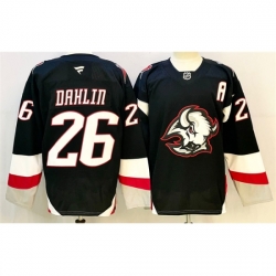 Youth Buffalo Sabres 26 Rasmus Dahlin Black 2024 25 Alternate With A Patch Stitched Hockey Jersey